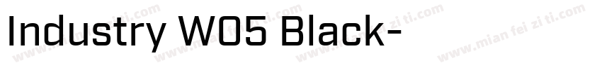 Industry W05 Black字体转换